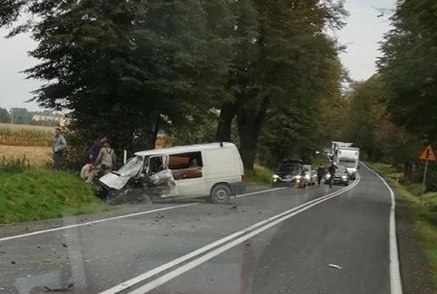 Zator. Autobus zderzył się z busem na drodze krajowej 44