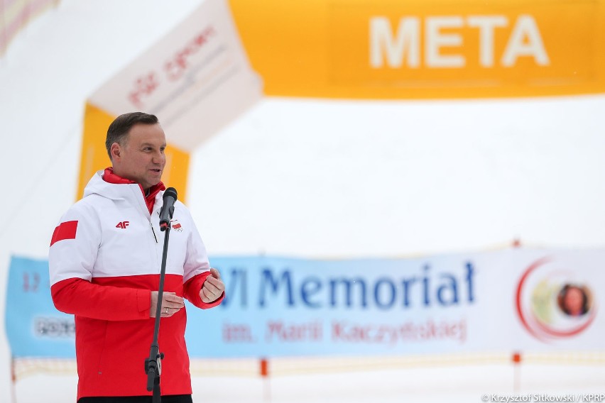 Rabka-Zdrój. Prezydent Andrzej Duda rozdawał nagrody narciarzom [ZDJĘCIA]