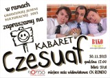 Kabaret Czesuaf wystąpi w Grodzisku 30 listopada. Bilety wciąż do kupienia w CK