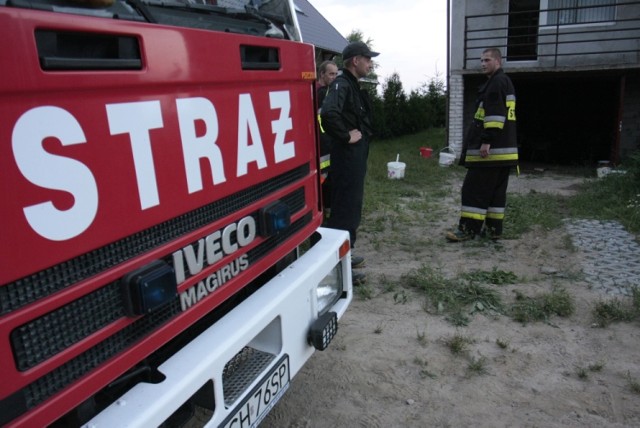 Pożar altanki przy ul. Wosia Budysza w Gdańsku