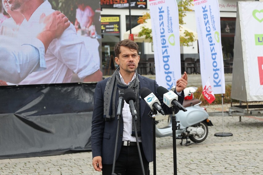 Michał Kołodziejczak na gnieźnieńskim Rynku podsumował kampanię wyborczą