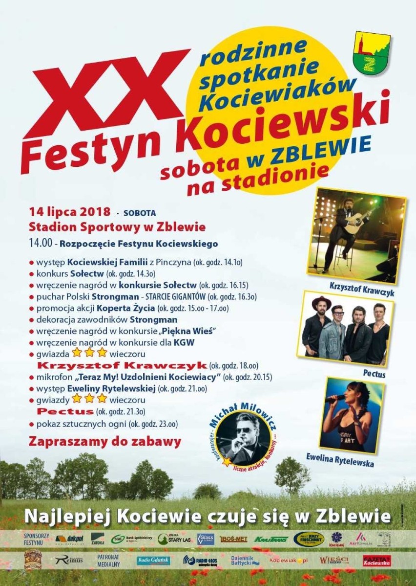 Zblewo. Już w sobotę wyśmienita zabawa na XX Festynie Kociewskim w Zblewie! 