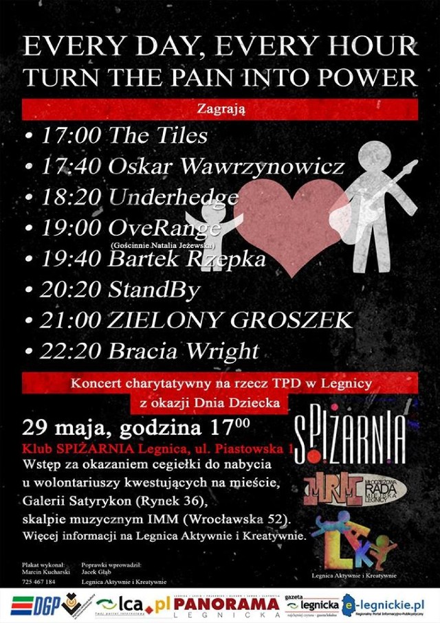 Koncert charytatywny na rzecz TPD Legnica