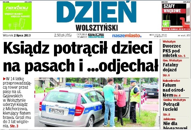 Ksiądz potrącił dzieci na pasach i odjechał