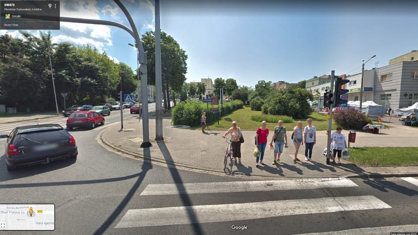 Piotrków i mieszkańcy miasta na mapach Google Street View
