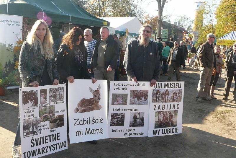 Hubertus Spalski 2012. Parada, polowanie, pokazy psów i ptaków oraz oswajanie dziczyzny (zdjęcia)