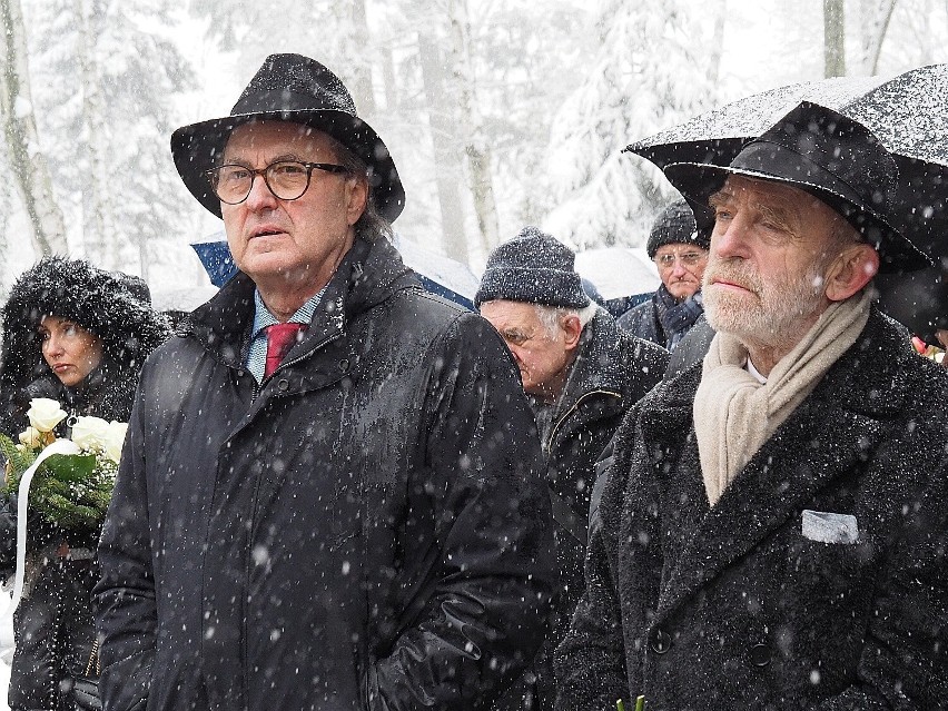 Pogrzeb Mieczysława Zynera. Andrzej Pawelec i Adam Gessler