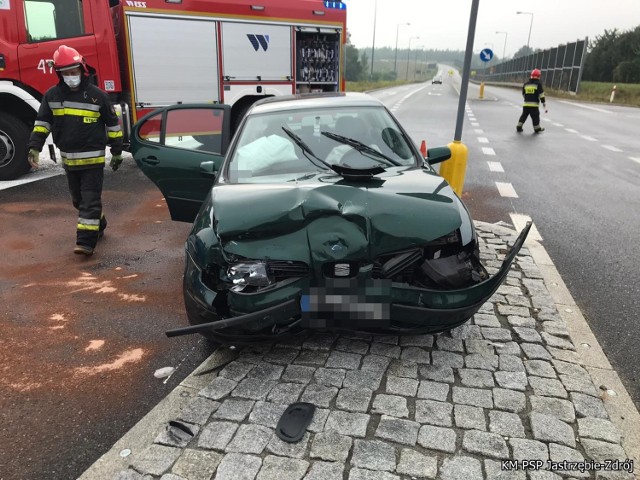 Zderzenie seata z citroenem. W auto wodzisławianina wjechała kobieta.