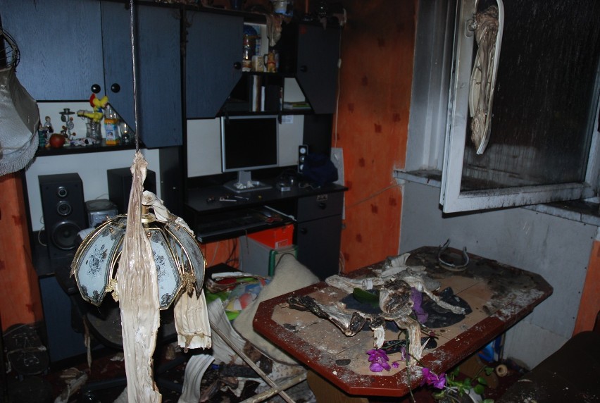 Krotoszyn - Trzy osoby w szpitalu po wybuchu butli z gazem