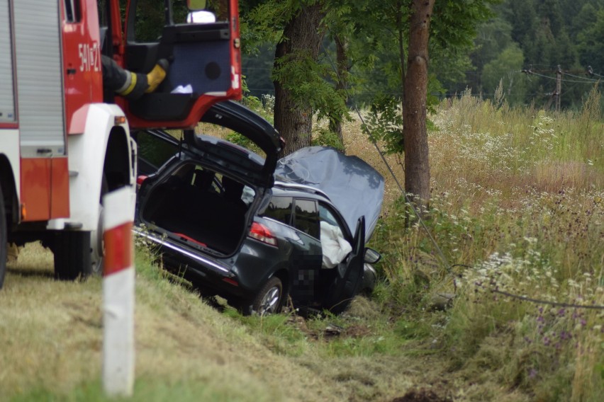 Poważny wypadek na DK11 koło Szczecinka. Wielki korek [zdjęcia]