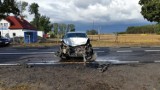  Zderzenie dwóch samochodów osobowych w miejscowości Spławie [ZDJĘCIA]