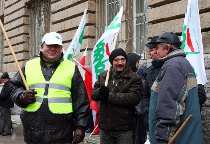 Protest rolników na ulicach Szczecina