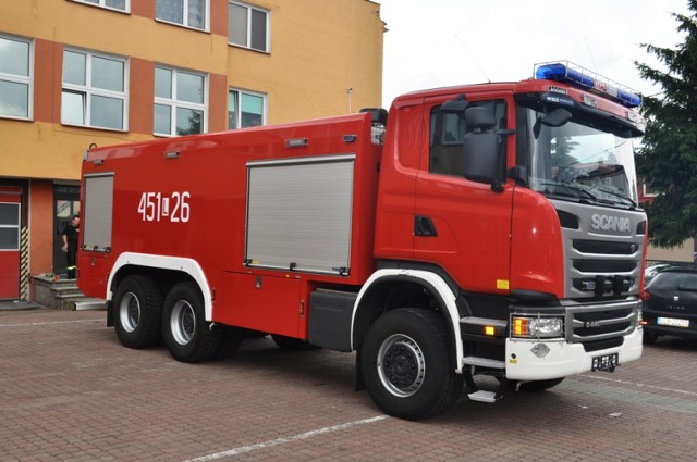 Nowy wóz bojowy lubartowskich strażaków