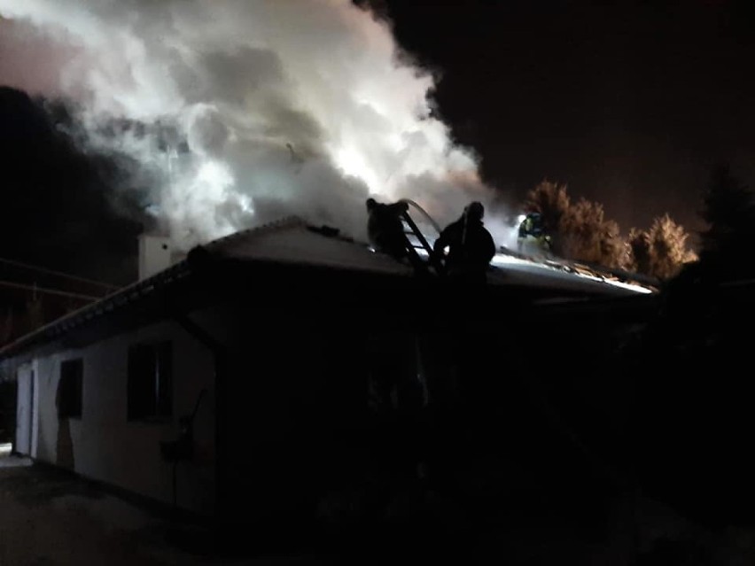Pożar domu w Gościszewie