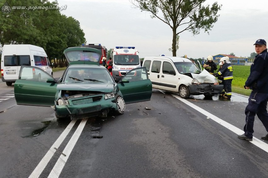 Wypadek koło Strzelna [ZDJĘCIA]