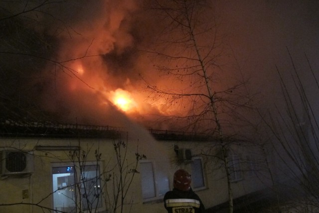 Pożar w Szpitalu Uniwersyteckim w Krakowie [ZDJĘCIA]