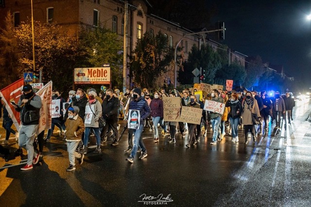 Protest kobiet w Kluczborku. Czwartek.