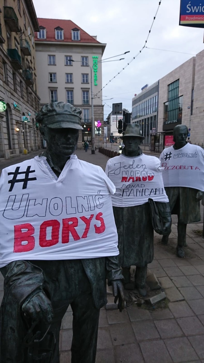 Protest w obronie Polaków aresztowanych na Białorusi w...
