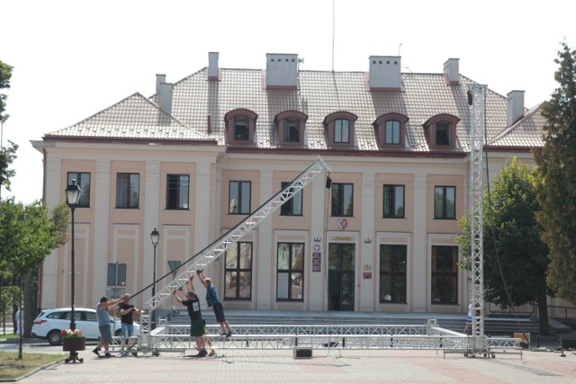 Przygotowania do festynu "Rycerskie zakończenie lata"