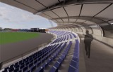 Dwie oferty w przetargu na budowę trybuny na stadionie przy ul. Legionów w Krośnie. Tak ma wyglądać nowy obiekt [WIZUALIZACJE]