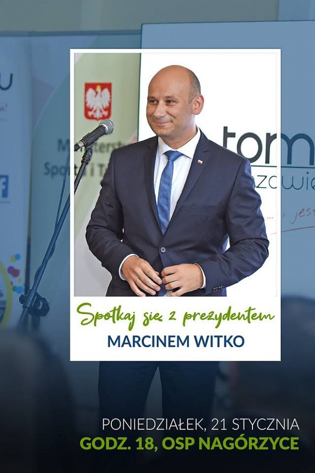 Spotkajcie się z prezydentem Tomaszowa Maz. Marcinem Witko