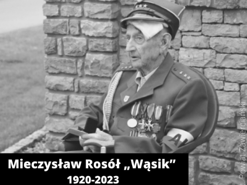 Mieczysław Rosół ps. "Wąsik" był jednym z najstarszych weteranów walk o niepodległość w regionie