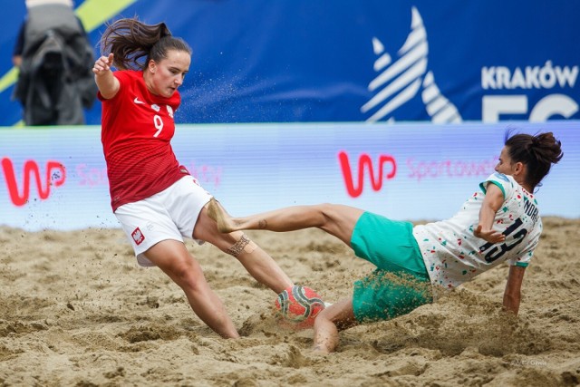 Mecz Polska - Portugalia o brązowy medal igrzysk europejskich w piłce nożnej plażowej