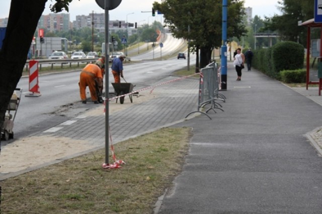 Remont na al. Piłsudskiego w Legnicy