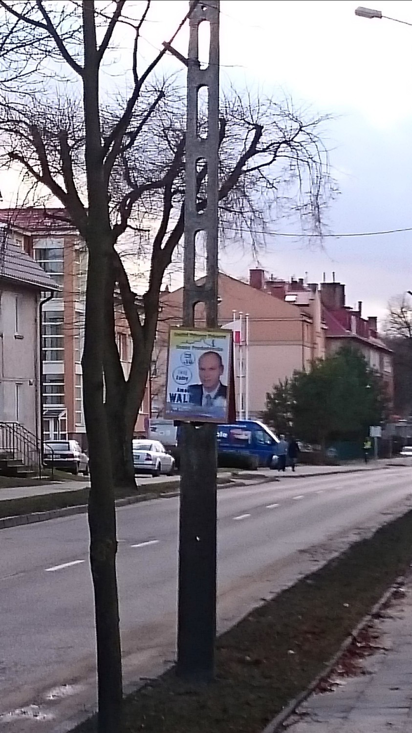 Amadeusz Walke - plakaty wyborcze w Pucku