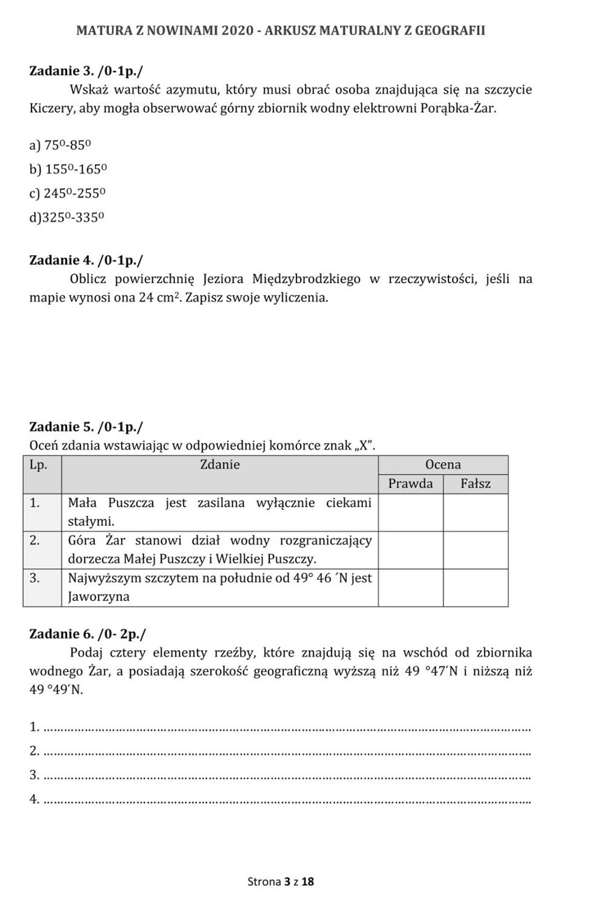 Matura próbna 2020 z geografii. Rozwiąż zadania, sprawdź swoją wiedzę. Zdaj maturę z Nowinami