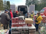 Alwernia. Trzy tony pomocy humanitarnej trafiły do mieszkańców Ukrainy. Zobacz ZDJĘCIA
