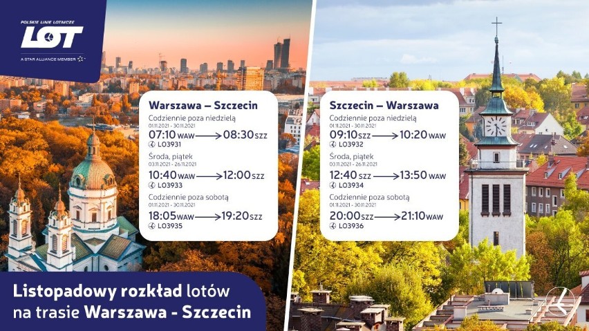 Więcej połączeń z portu lotniczego Szczecin - Goleniów do Krakowa i Warszawy