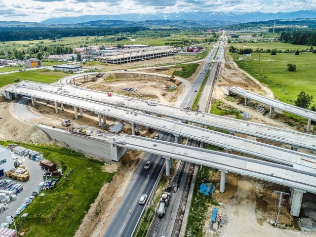 Budowa nowej drogi z Rdzawki do Nowego Targu. Stan na 14 czerwca 2023 roku