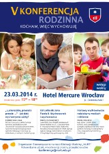  NURT zaprasza na V Konferencję Rodzinną z cyklu Kocham, więc wychowuję   