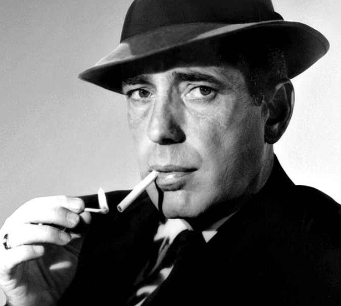 Humphrey  Bogart nie rozstawał się z papierosem