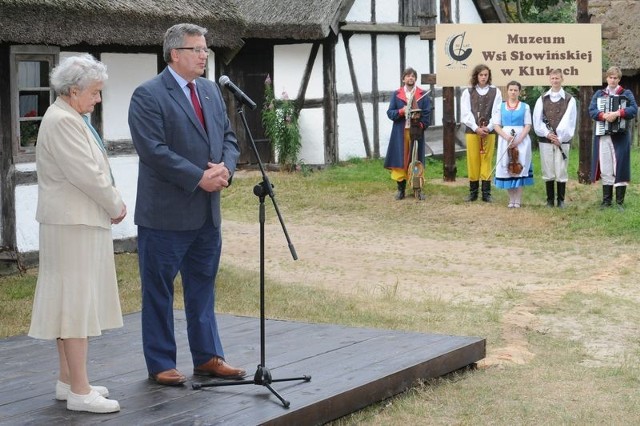 Prezydent Komorowski w Muzeum Wsi Słowińskiej