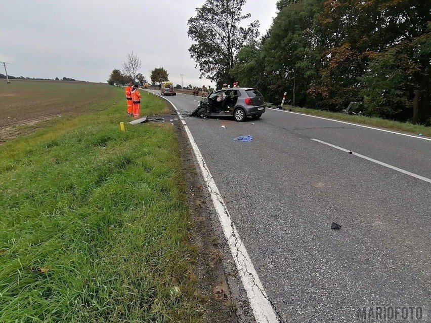 Wypadek na DK 94. Trasa Opole-Brzeg zablokowana. Na miejscu lądował śmigłowiec LPR