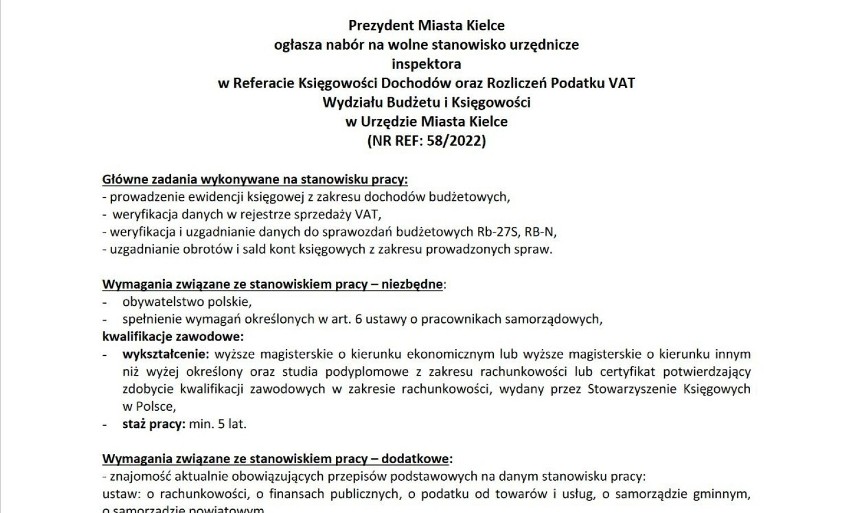 Dokumenty należy składać w terminie do dnia 19 września 2022...