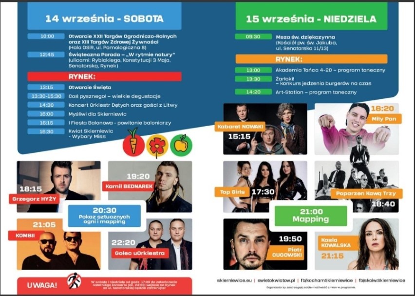 42. Skierniewickie Święto Kwiatów Owoców i Warzyw 2019 [PROGRAM]