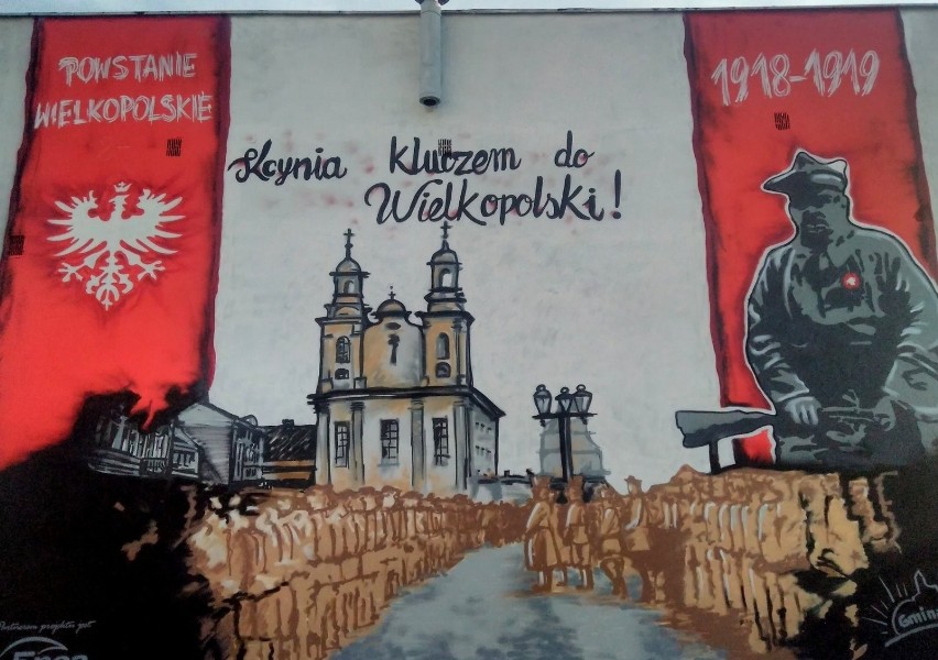 Powstańczy mural w Kcyni