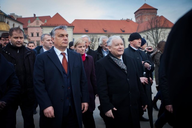Viktor Orban i Jarosław Kaczyński w Krakowie