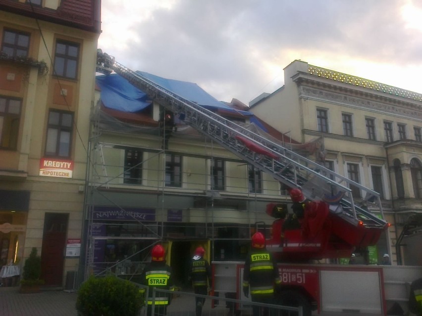 Zabezpieczenie kamienicy na rynku w Rybniku