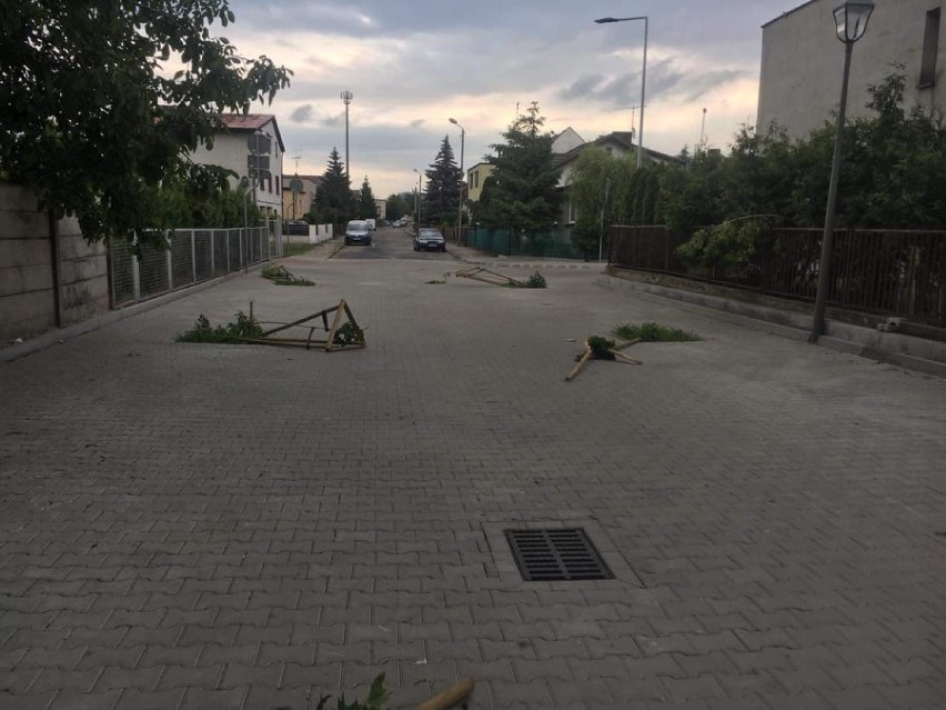 Na ulicy Topolowej w Kościanie doszło do aktu wandalizmu