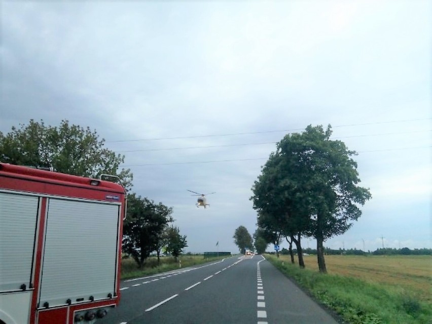 Śmigłowiec LPR lądował na DK6 w gm. Malechowo