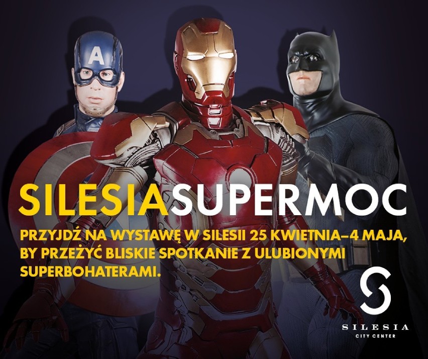 Wystawa superbohaterów w Silesia City Center