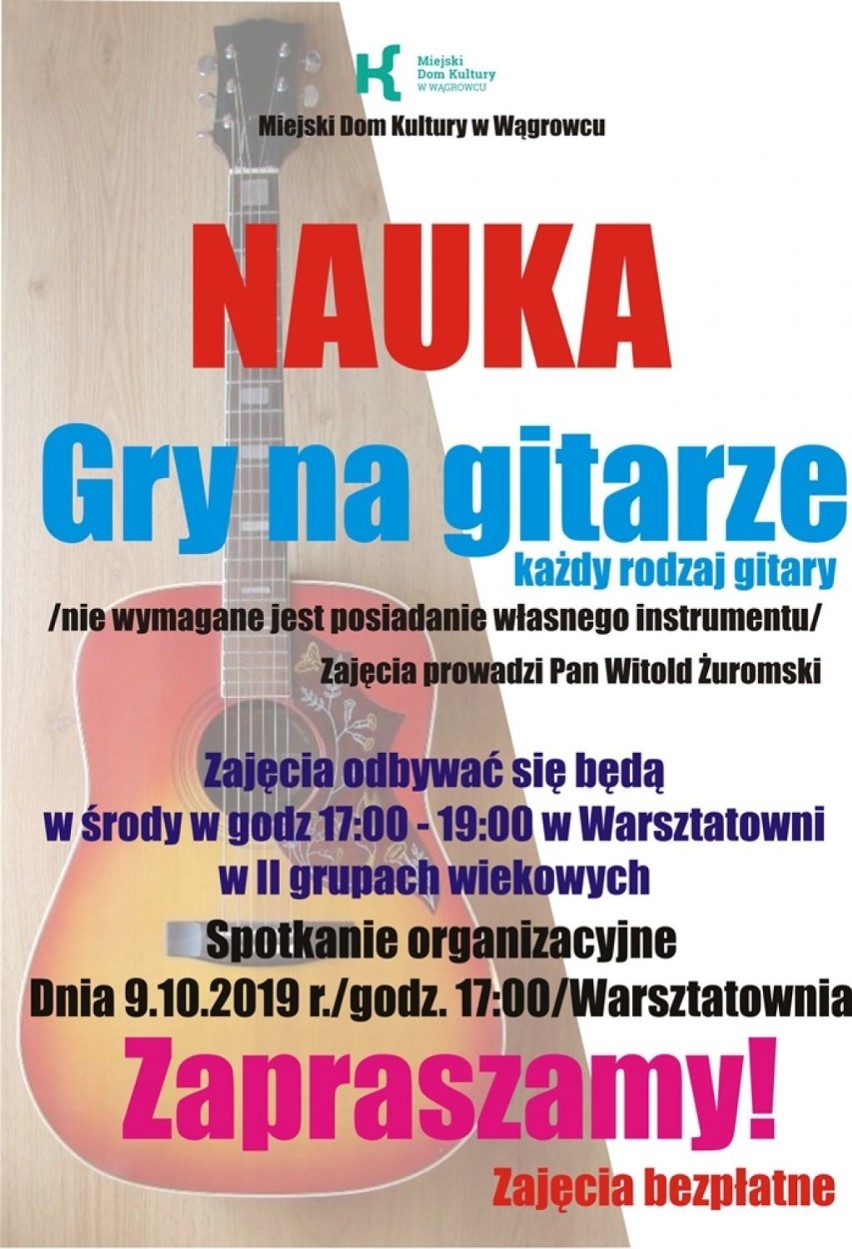 Trwają zapisy na zajęcia w Miejskim Domu Kultury w Wągrowcu 