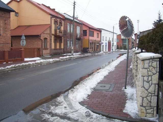 W tym miejscu doszło w Żarnowcu do wypadku.