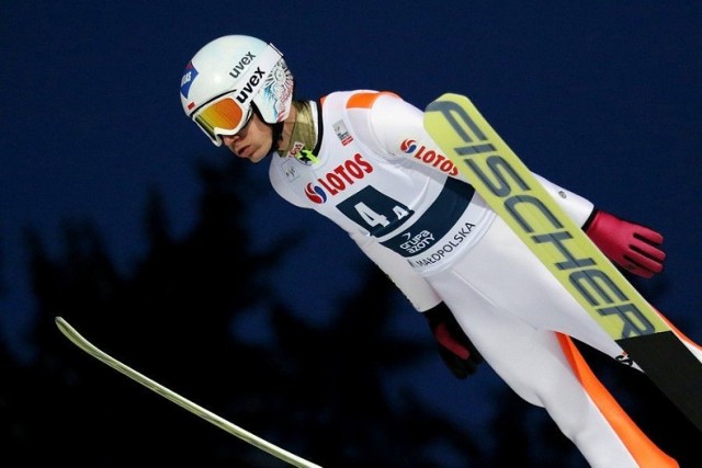 Kamil Stoch podczas konkursu PŚ w Zakopanem