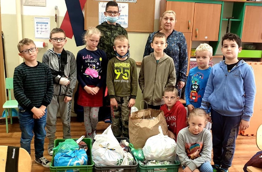 WSCHOWA. Uczniowie ze Starych Drzewiec wsparli Piotrusia Nowaka, 4,5 - letniego mieszkańca tej miejscowości [ZDJĘCIA]