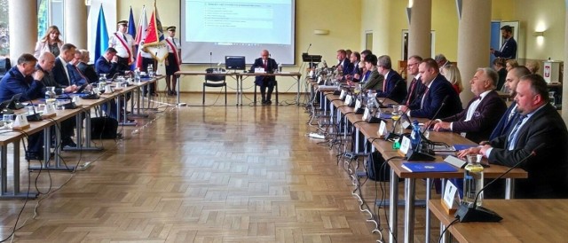 Rady Miasta w Oświęcimiu podczas inauguracyjnej sesji
